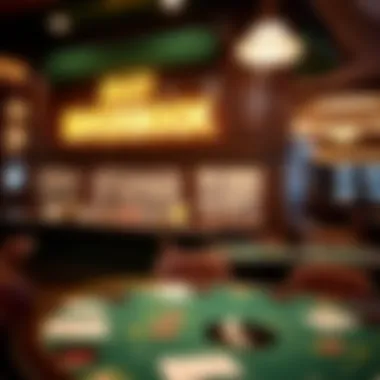 Historical display inside the casino illustrating its rich past