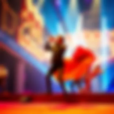 A stunning performance on stage at a renowned Las Vegas show