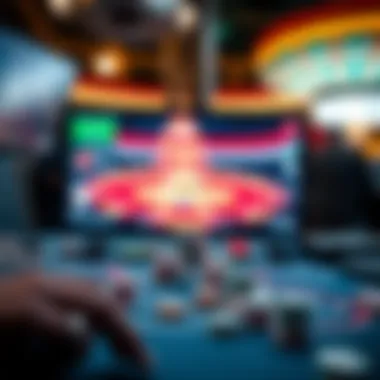 Cutting-Edge Streaming Technology Close-up of advanced streaming technology used in online casinos