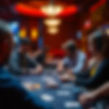 Engagement and Strategy in Live Gaming Players interacting and strategizing in a live streaming session