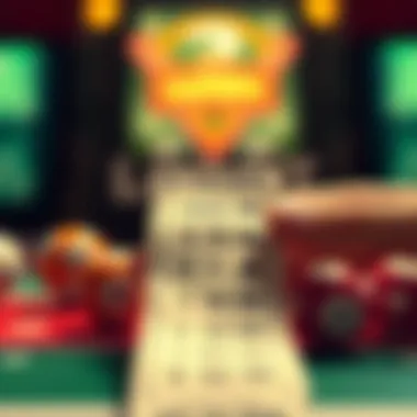 Winning Lottery Ticket Highlighting Critical Numbers Lottery ticket with winning numbers