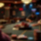 A strategic lowball poker table setup