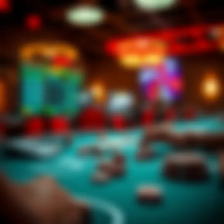 Conceptual image showing technology in online poker