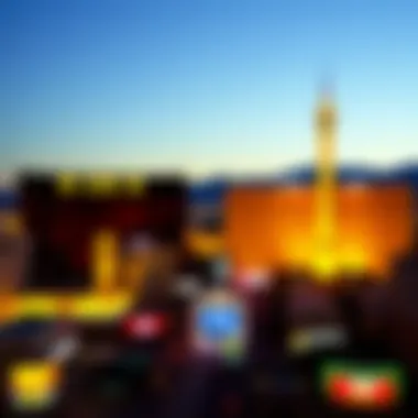 Iconic Las Vegas skyline with MGM branding