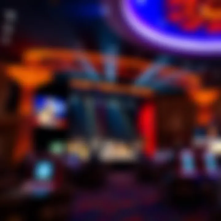 Entertainment stage featuring live performances