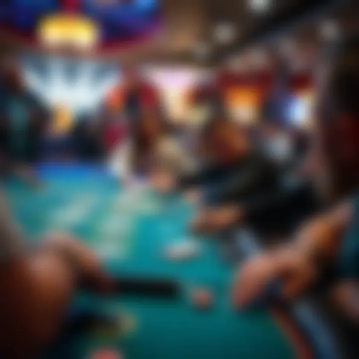 Engaging Table Game Action Close-up of a popular table game