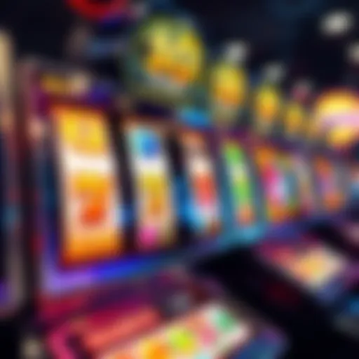 Visual Appeal of Slot Machines Colorful slot machine interface showcasing various symbols