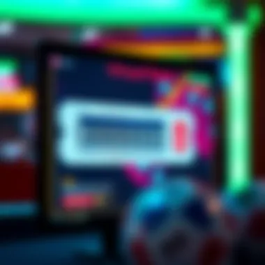 Exploring Virtual Ticket Purchases Virtual lottery ticket purchase on a computer screen