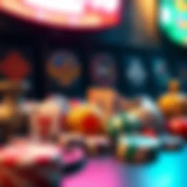 A collection of river slot symbols and icons, representing diverse gaming themes