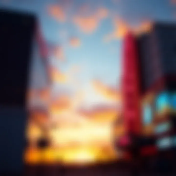 Stunning Sunset Over Ocean Casino Exterior view of Ocean Casino at sunset