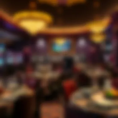 Elegant dining area showcasing culinary offerings