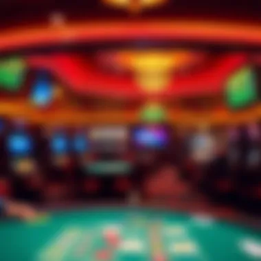 Interior view of Paradise Sweepstakes Casino showcasing vibrant gaming atmosphere