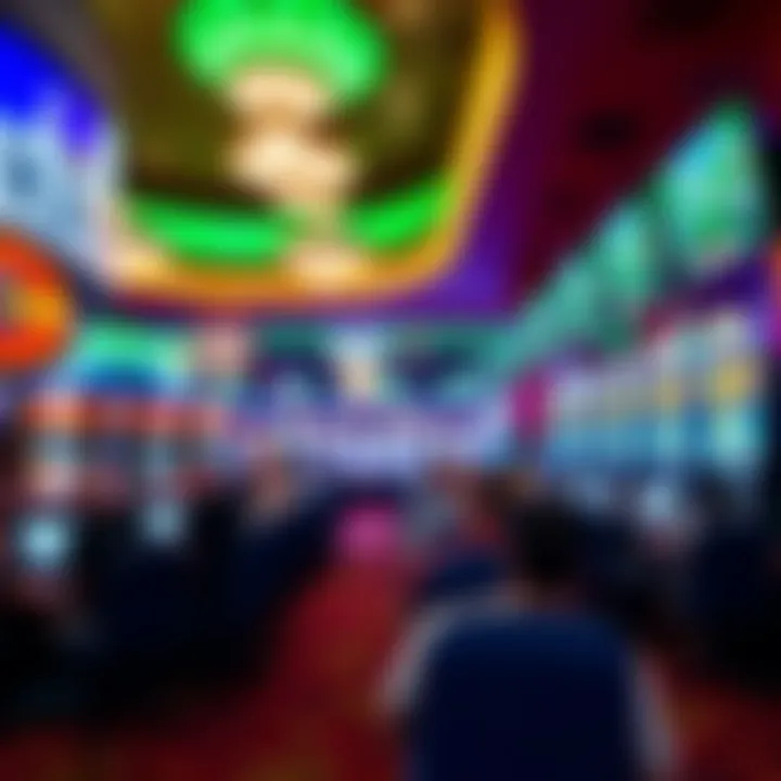 Live Dealer Game Room Experience at Parx Casino A vibrant scene of a busy live dealer game room filled with excitement and technology