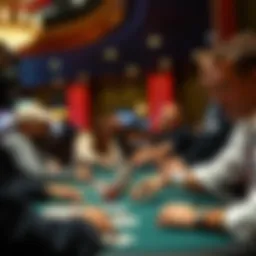 High-stakes poker tournament in action at Commerce Casino