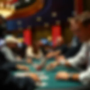 High-Stakes Poker Tournament at Commerce Casino High-stakes poker tournament in action at Commerce Casino