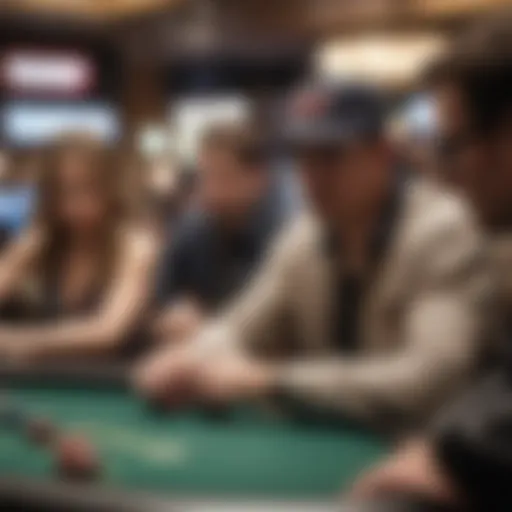 High-stakes poker tournament in a bustling New Jersey casino