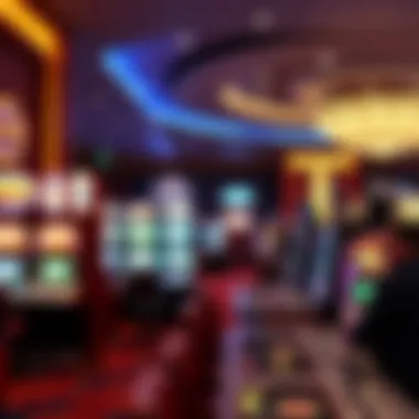 Vibrant gaming floor filled with diverse slot machines and tables