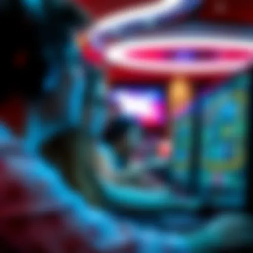 Engagement in Slot Queen Videos A Slot Queen enthusiast engaging with the screen during a live stream