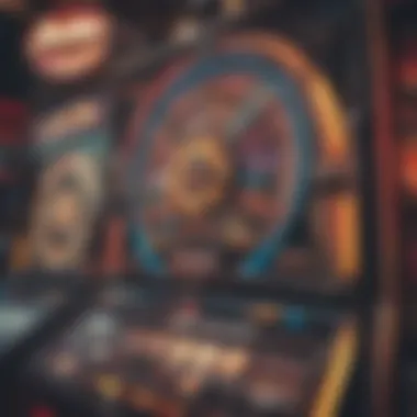 The Thrill of the Spin A vibrant slot machine display with colorful symbols