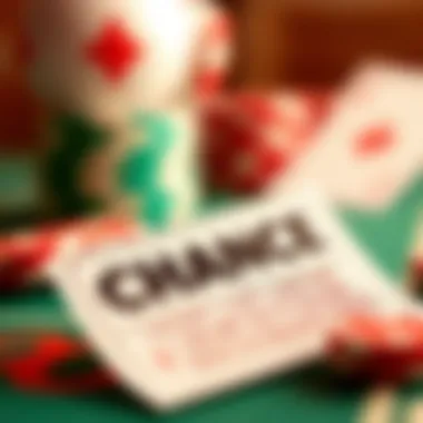 A close-up of a lottery ticket symbolizing chance and opportunity in online gaming.