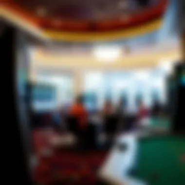 A tranquil gaming area promoting responsible gambling