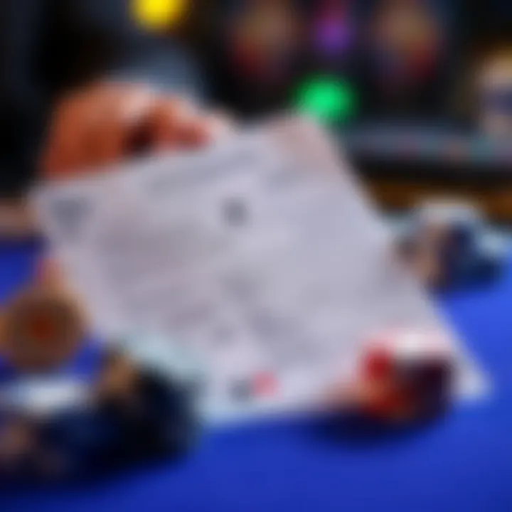 Reporting Gambling Winnings Illustration of a tax form for reporting gambling winnings