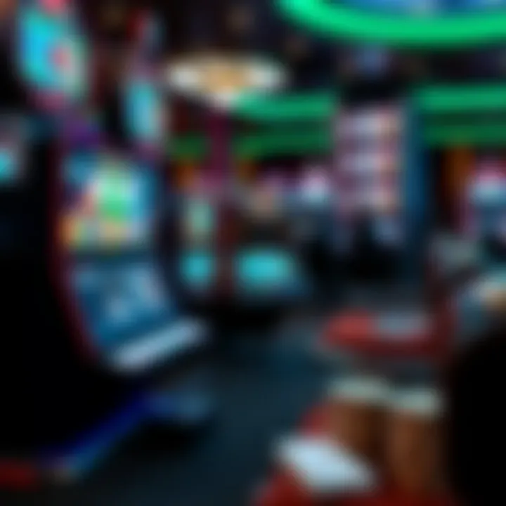 Innovative Gaming Technology An advanced gaming setup featuring cutting-edge technology in a casino