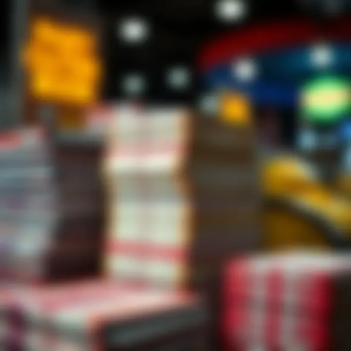 Bulk Purchase Offers for Lottery Ticket Books Lottery ticket books stacked in bulk with promotional offers