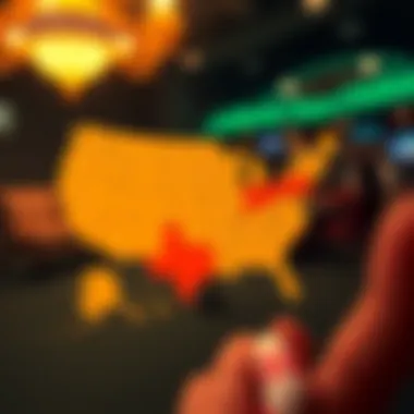 Regional Price Differences in Lottery Tickets Map showing regional price variations of lottery tickets