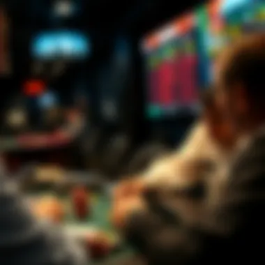 Visual representation of strategic betting decisions