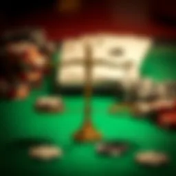 A balanced scale representing risk and reward in betting