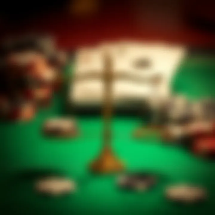 Risk and Reward in Betting A balanced scale representing risk and reward in betting