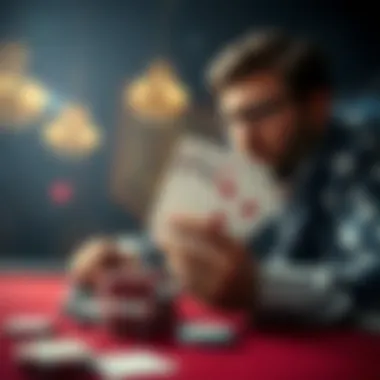 An infographic depicting the psychological aspects of poker playing