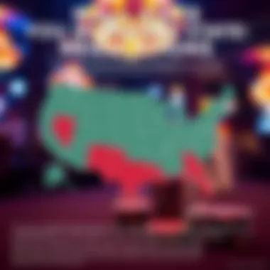 State-by-State Gambling Regulations Infographic on online gambling regulations across states