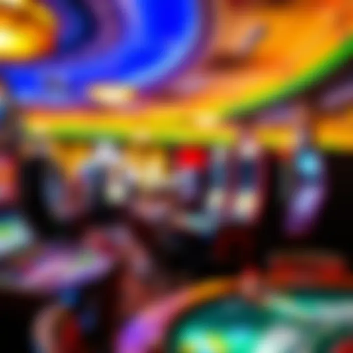 Gaming floor at Table Mountain Casino Vibrant gaming floor illustrating excitement