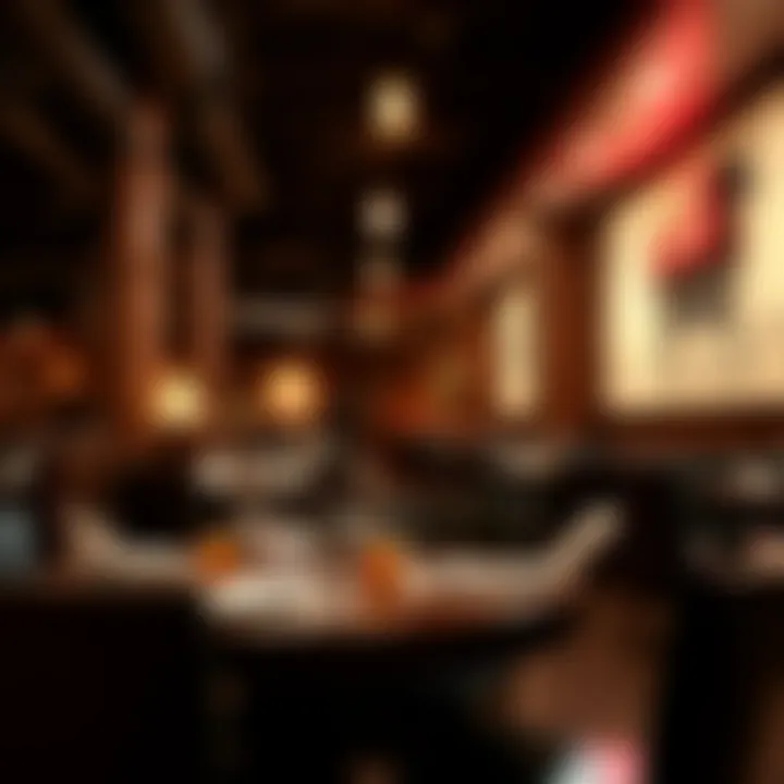 Dining area featuring Western-themed cuisine and decor